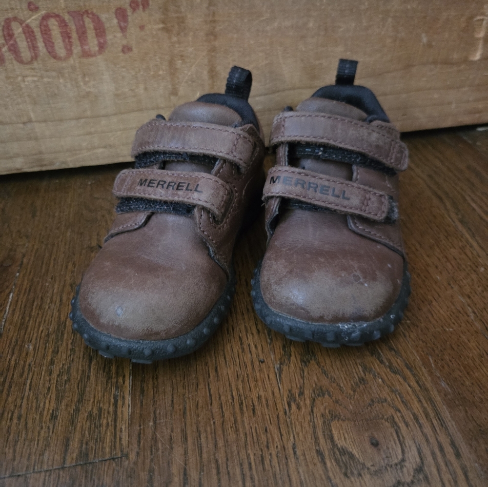 Merrell Brown Toddler 5 Sturdy Walker Shoes